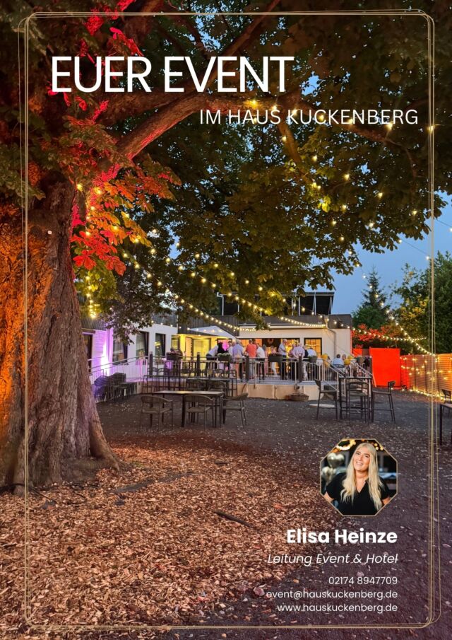 ✨ Unsere neue Eventbroschüre ist endlich da! ✨
Mit viel Liebe zum Detail haben wir für euch all das zusammengestellt, was das Haus Kuckenberg so besonders macht – von unseren flexiblen Räumen über den Garten unter der alten Kastanie bis hin zu echten Einblicken in Feiern bei uns.

Lasst euch inspirieren, stöbert durch die Seiten und entdeckt, wie euer nächstes Event bei uns aussehen könnte.
Wir freuen uns auf all die besonderen Momente, die wir gemeinsam mit euch gestalten dürfen. 🤍🌿

#hauskuckenberg #burscheid #burscheidfeiert #burscheidcity #bergischesland #regionalevent #eventsnrw #eventimbergischen #bergischeslandevent #eventlocationbergischesland #wermelskirchen #odenthal #remscheid #eventlocationnrw #eventlocation #eventlocationliebe #lieblingslocation #besondereorte #bergischesfeiern